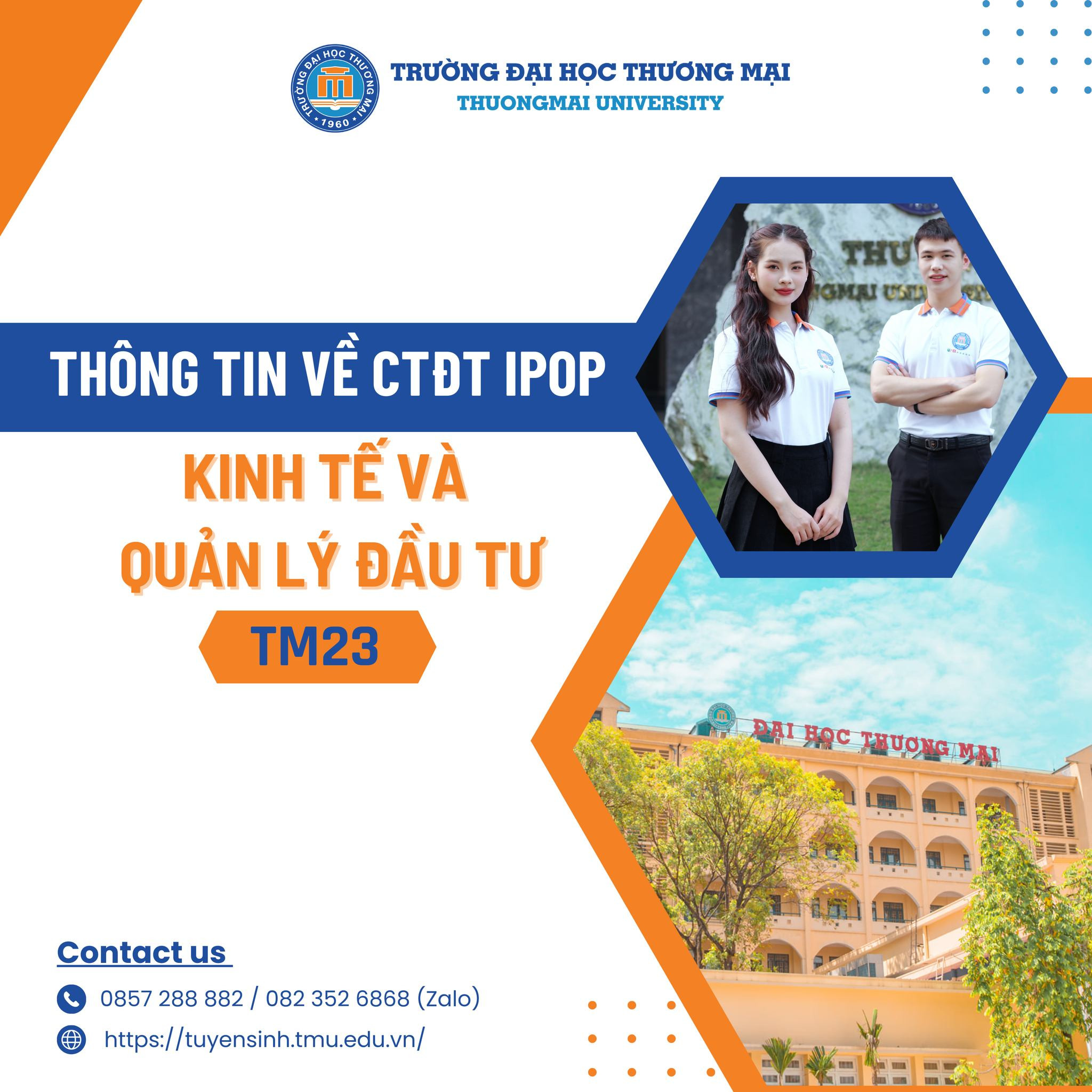 THÔNG TIN XÉT TUYỂN CHƯƠNG TRÌNH ĐÀO TẠO KINH TẾ VÀ QUẢN LÝ ĐẦU TƯ