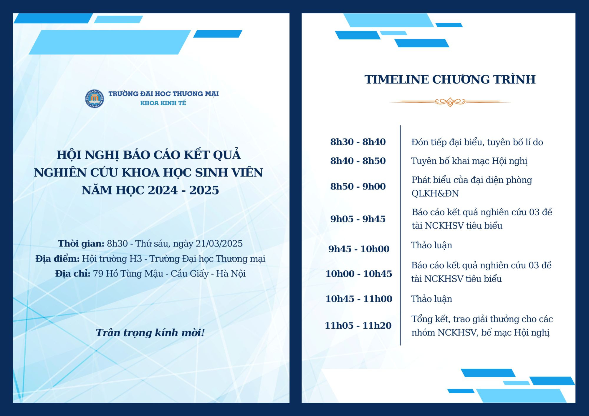 HẠN CUỐI NỘP HỒ SƠ DỰ TUYỂN NGHIÊN CỨU SINH ĐỢT 1 NĂM 2025 - TẠI TRƯỜNG ĐẠI HỌC THƯƠNG MẠI