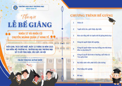 THƯ MỜI LỄ TỐT NGHIỆP K57 VÀ CÁC KHÓA CŨ – CHUYÊN NGÀNH QUẢN LÝ KINH TẾ