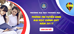 THÔNG BÁO XÉT TUYỂN BỔ SUNG ĐẠI HỌC CHÍNH QUY NĂM 2017