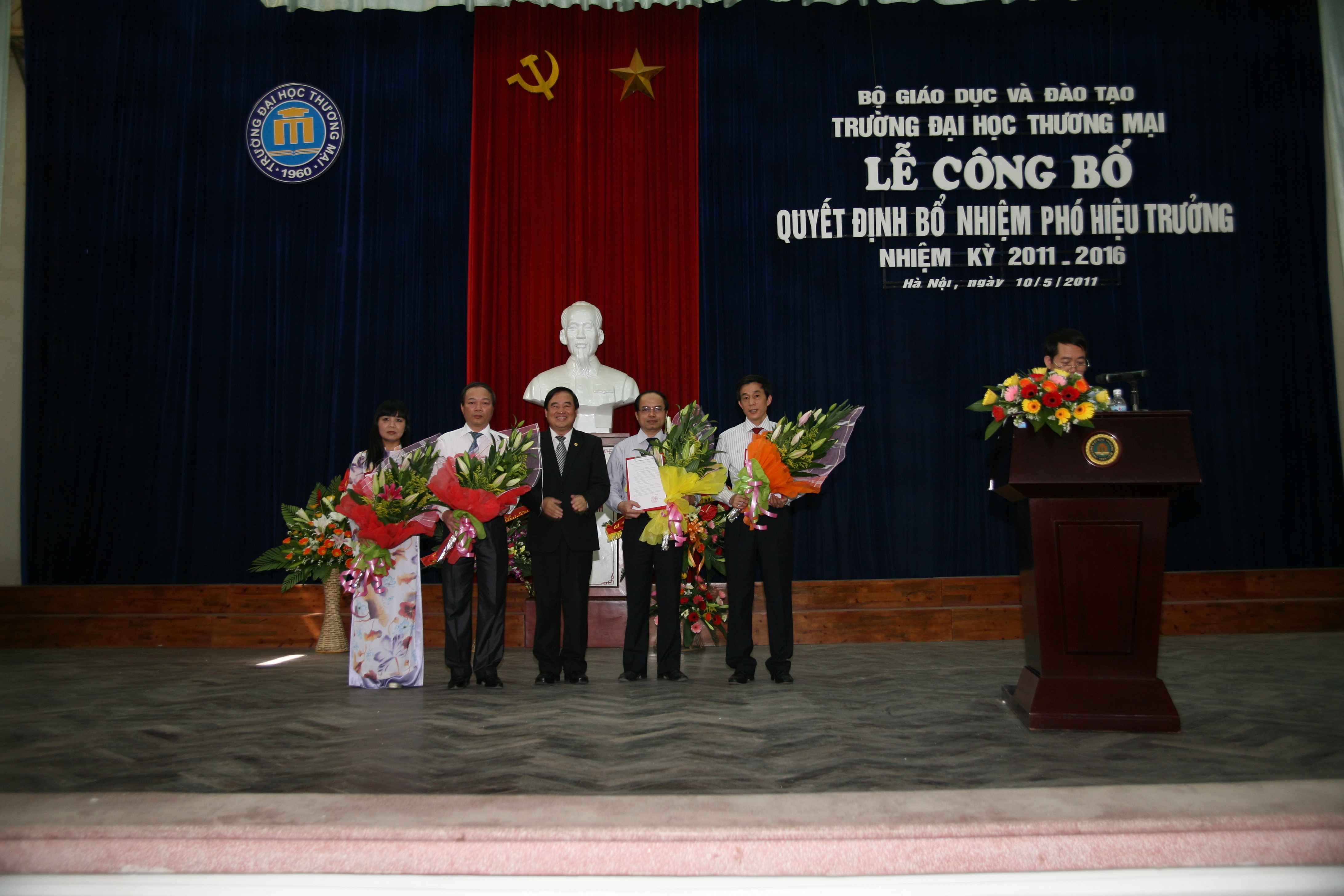 Lễ công bố Quyết định bổ nhiệm Phó Hiệu trưởng nhiệm kỳ 2011-2016